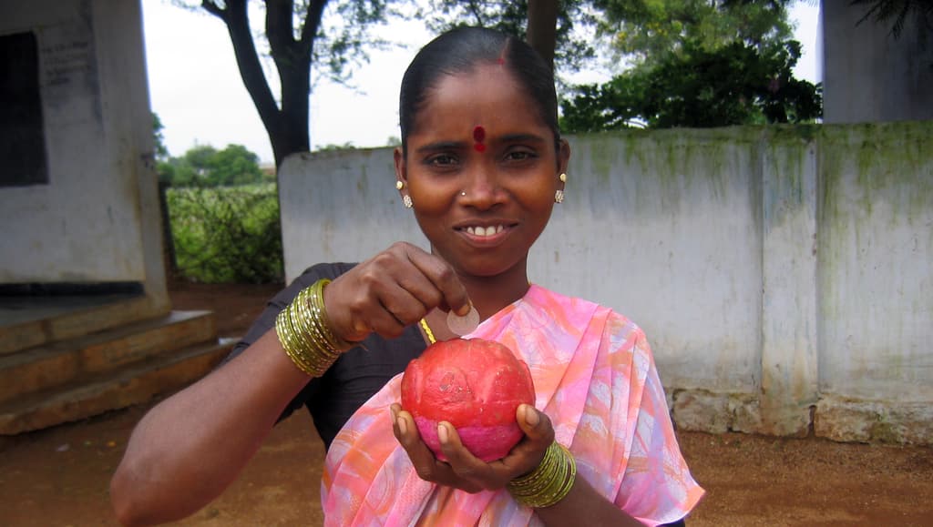 Women participating in a skills training program