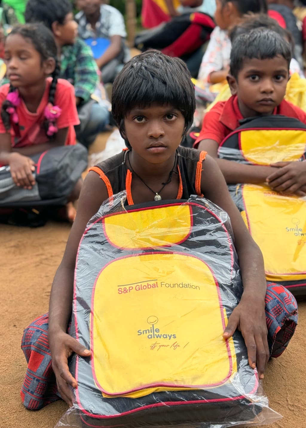 Students with school bag
